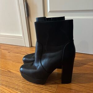 Paige leather platform boots